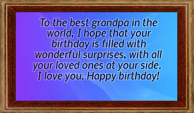 Happy Birthday Quotes For Grandfather