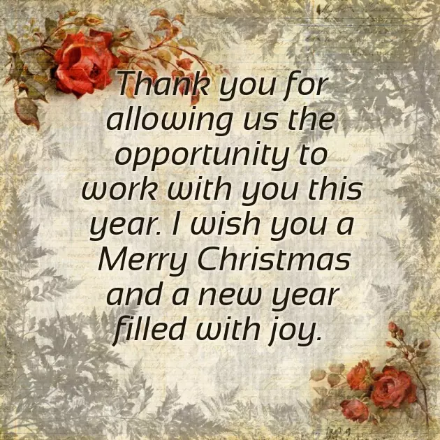 Merry Christmas Message To Clients