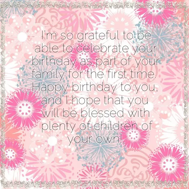 Happy Birthday For A Daughter In Law