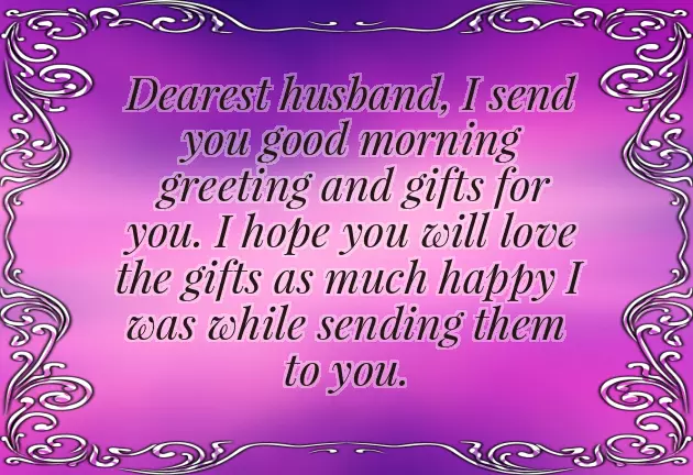 Morning Greetings To Husband