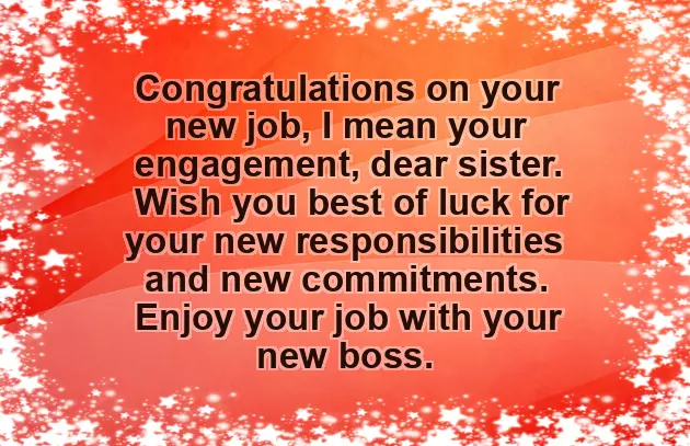 Sister Engagement Wishes Quotes