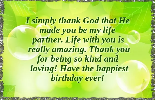 Happy Birthday To My Partner In Life