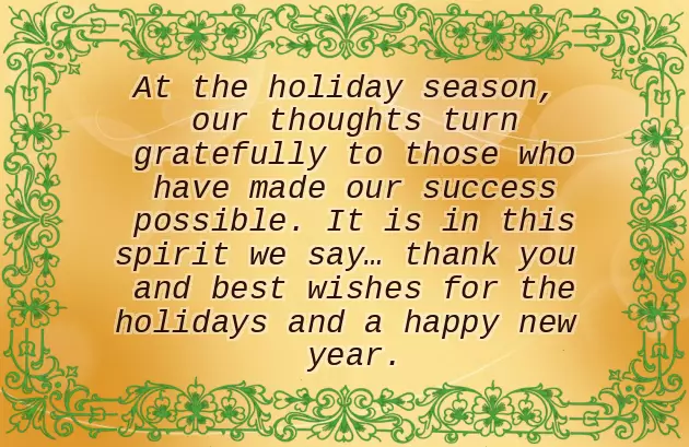 Seasons Greetings And Best Wishes For The New Year