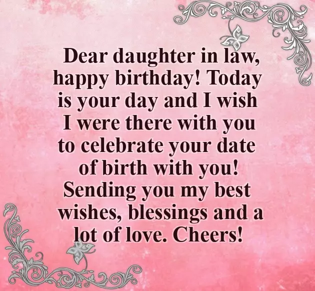 Bday Wishes For Daughter In Law