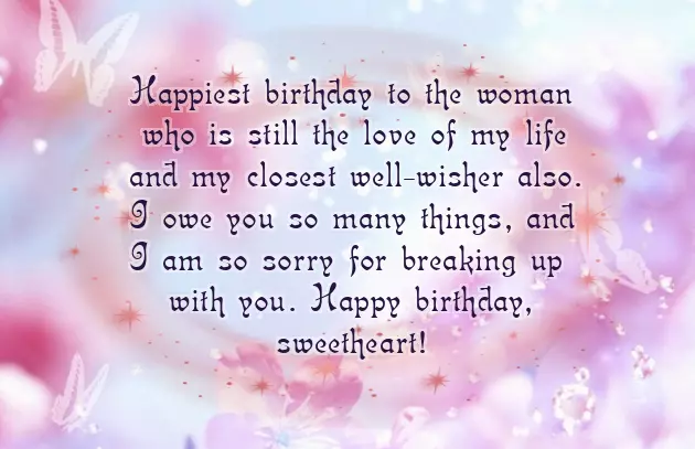 Ex Lover Birthday Quotes