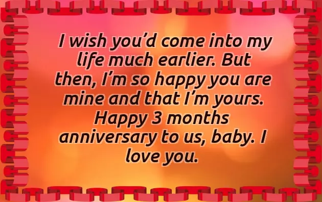 Happy 3 Month Anniversary