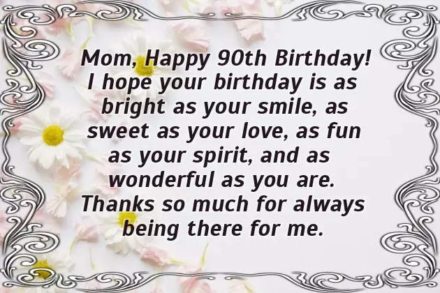 90Th Birthday Wishes