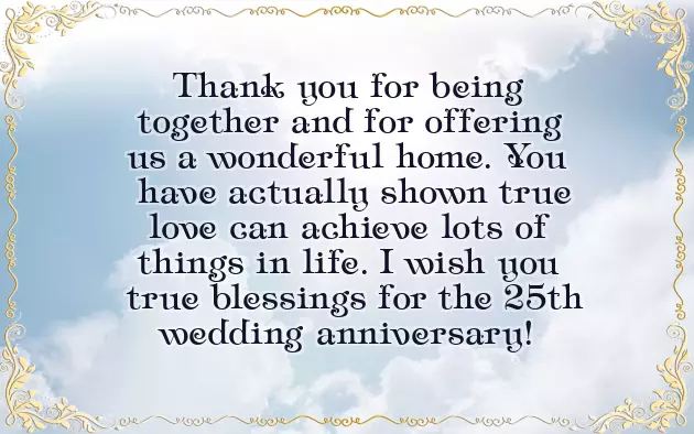 25 Years Marriage Anniversary Wishes