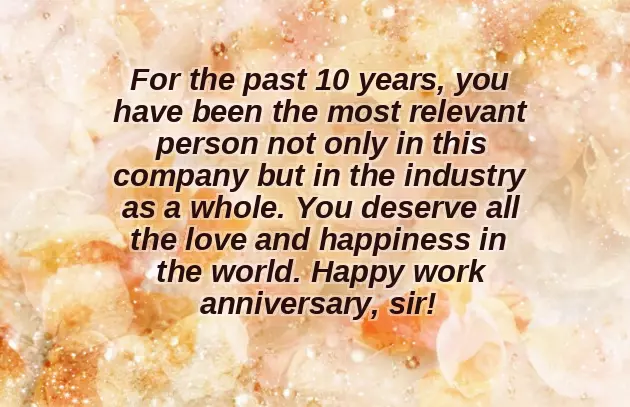 Work Anniversary Wishes For Employees
