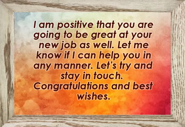I Wish You Best Of Luck In Your New Job
