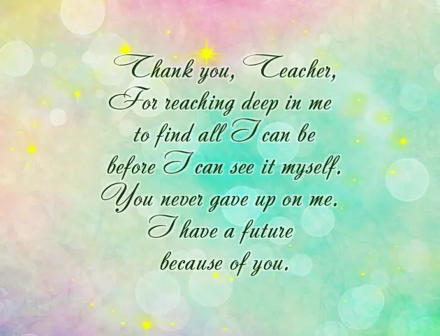 Poem For Teachers English Poem For Teachers English