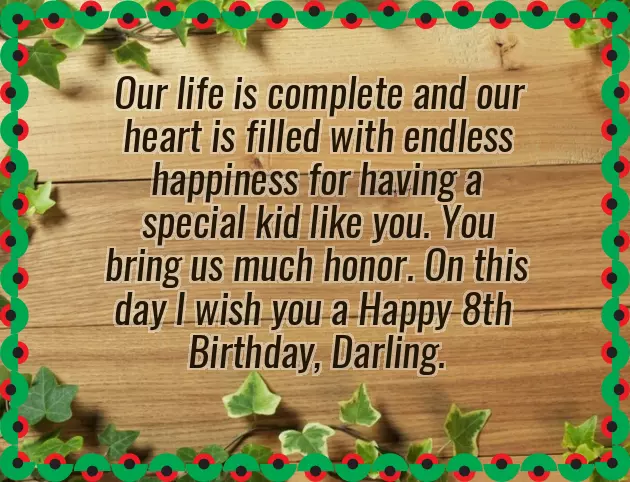 Birthday Wishes For 8 Year Old Girl Birthday Wishes For 8 Year Old Girl