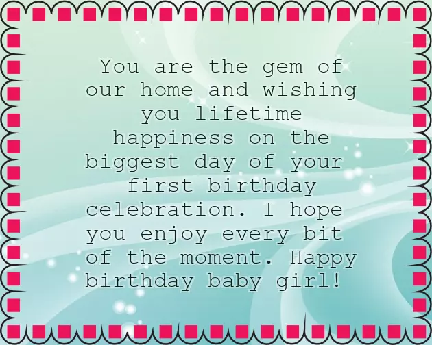 Birthday Wish For 1St Year Baby Boy