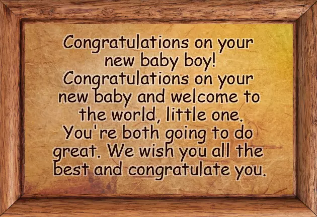 Congratulations On Your Little Boy