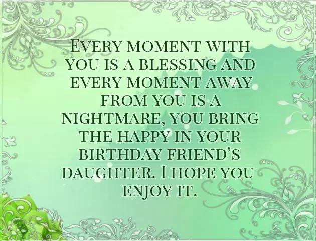 Happy Birthday Wishes For Friend Daughter