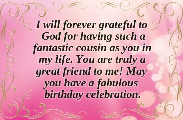 Happy Birthday Text For Cousin