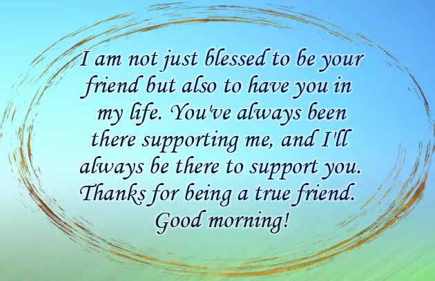 Best Friend Morning Message