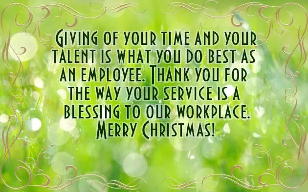 Merry Christmas Message To Employees Merry Christmas Message To Employees