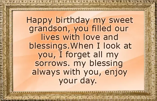 Happy Birthday Greetings To Grandson Happy Birthday Greetings To Grandson