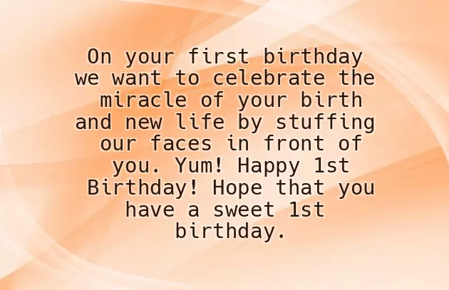 1St Birthday Wish For Boy