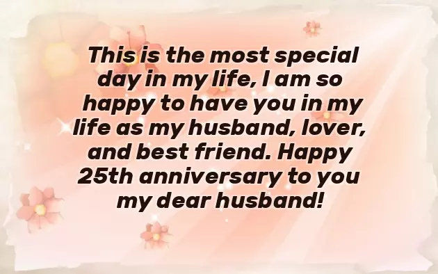 Silver Jubilee Anniversary Wishes