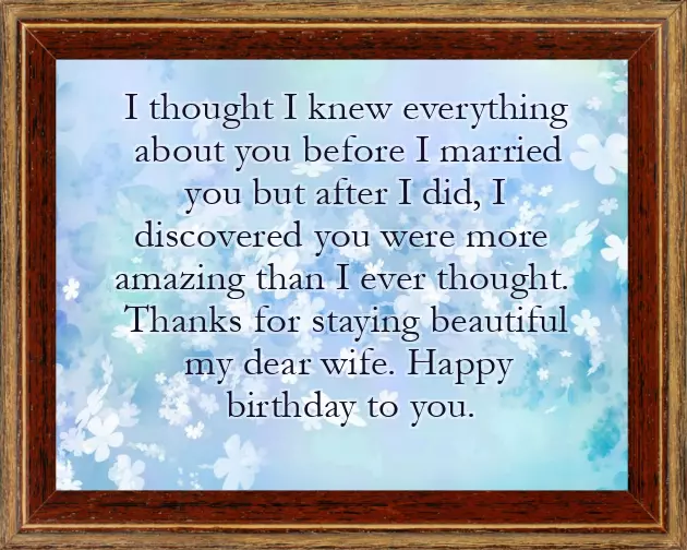Beautiful Wife Birthday Wishes