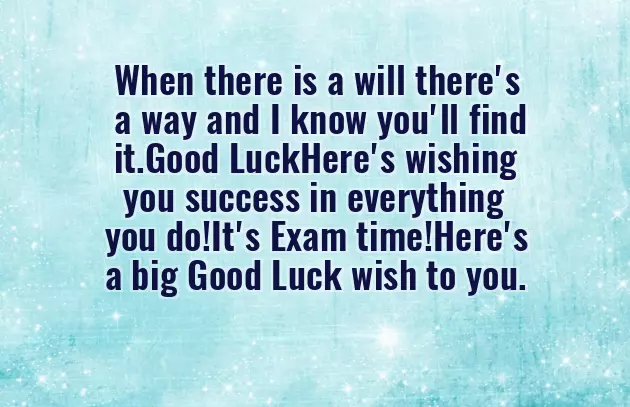 Wishing You Success In Your Exams