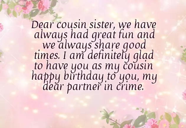 Birthday Wishes For My Cousin Sister Birthday Wishes For My Cousin Sister
