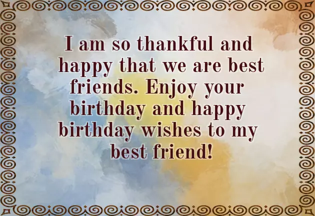Sweet Birthday Wishes For Girl Best Friend