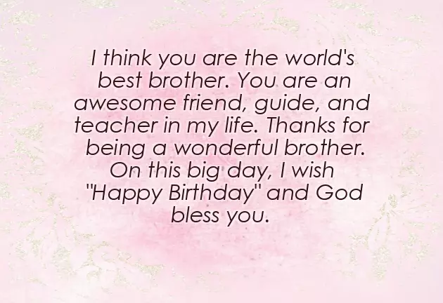 Happy Birthday Brother Quotes In English