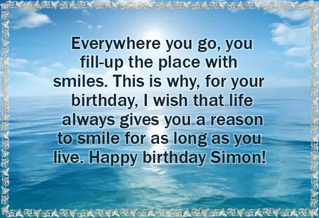 Happy Birthday To Simon