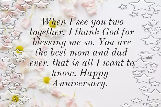 Wedding Anniversary Wishes To Father And Mother