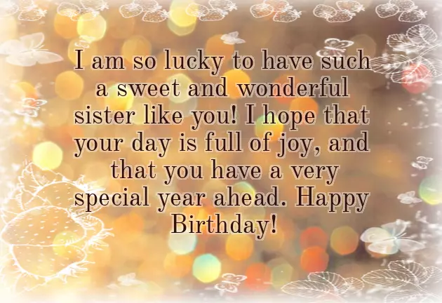 Birth Day Wishes For Sister