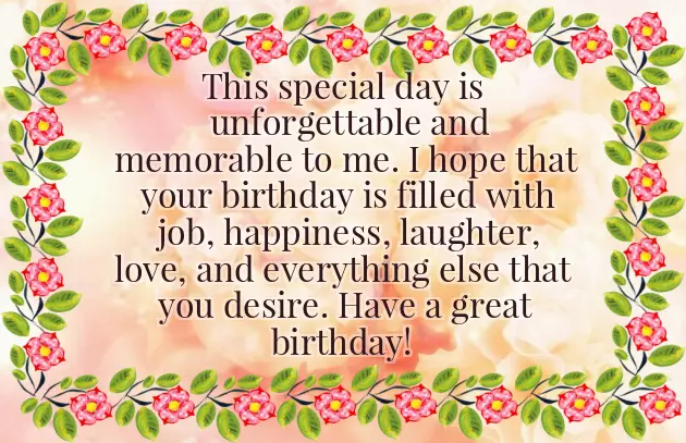 Birthday Wish For A Lady