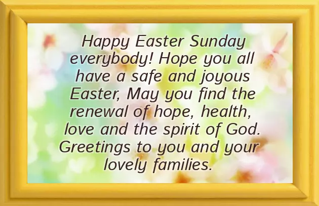 Religious Easter Messages