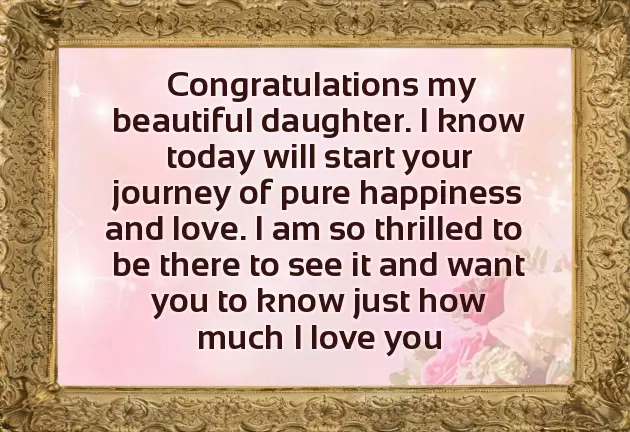 Wedding Wishes For Friends Daughter