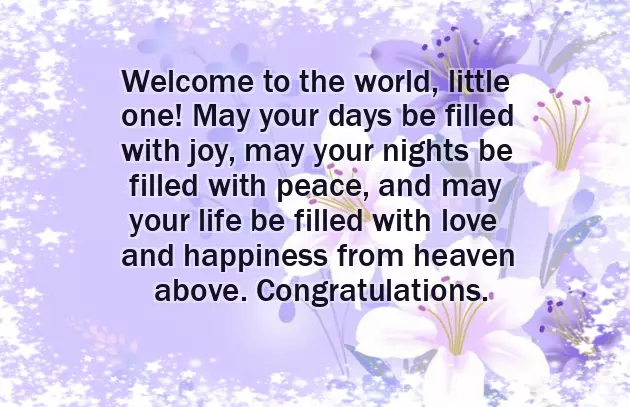 New Baby Greeting Message