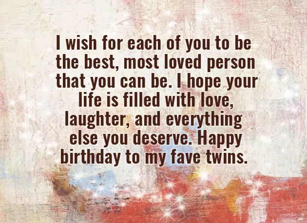 Birthday Wishes For Twins