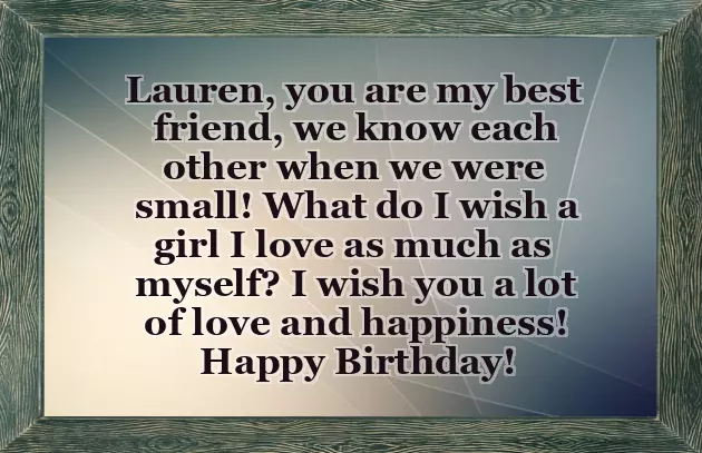 Happy Birthday Lauren