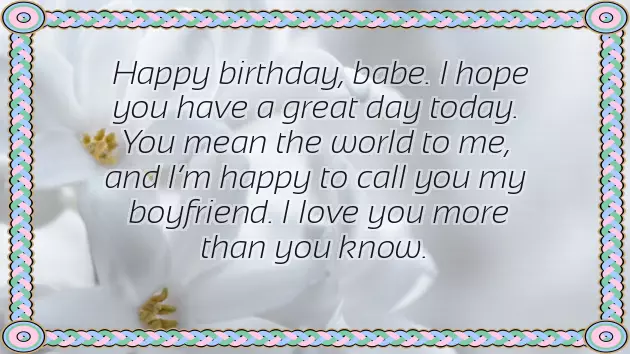 Cute Short Bday Message Cute Short Bday Message