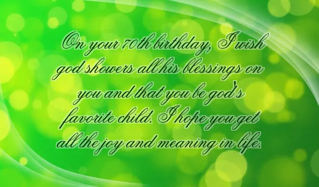 70Th Birthday Wishes To Dad