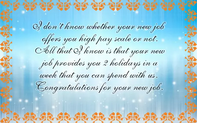 Congrats Quotes For New Job