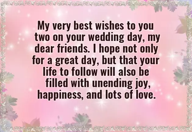 Congrats Friend Wedding