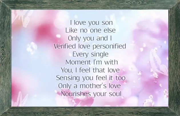 Poems For Mom From Son