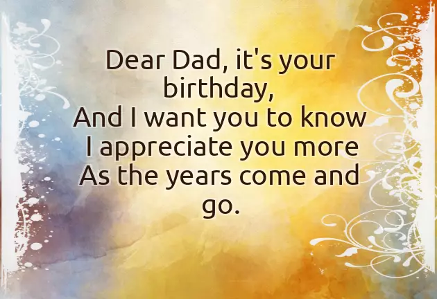 Happy Birthday To My Dad From Daughter