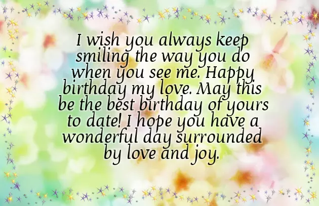 Happy Birthday From Husband To Wife