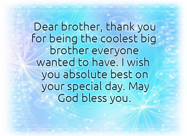 Birthday Wishes Thoughts Brother
