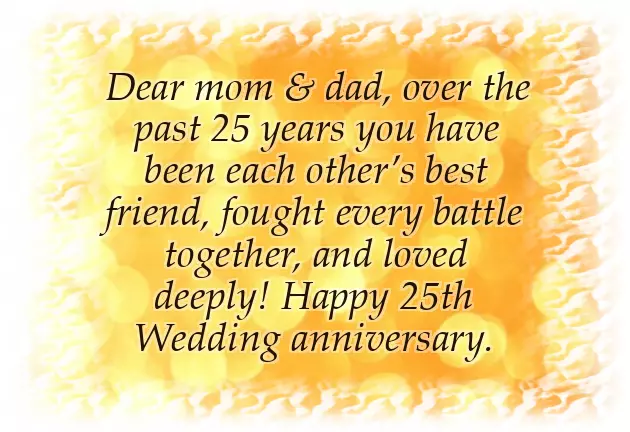 Happy Anniversary 25Th Mom Dad