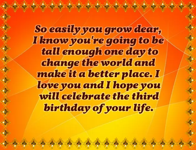 Birthday Wishes For 3Yr Old Boy Birthday Wishes For 3Yr Old Boy