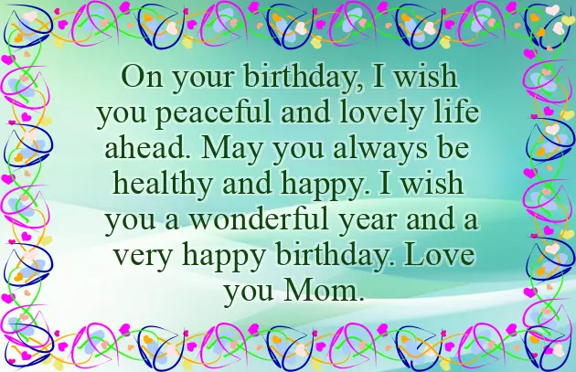 Best Wishes To Mother On Her Birthday